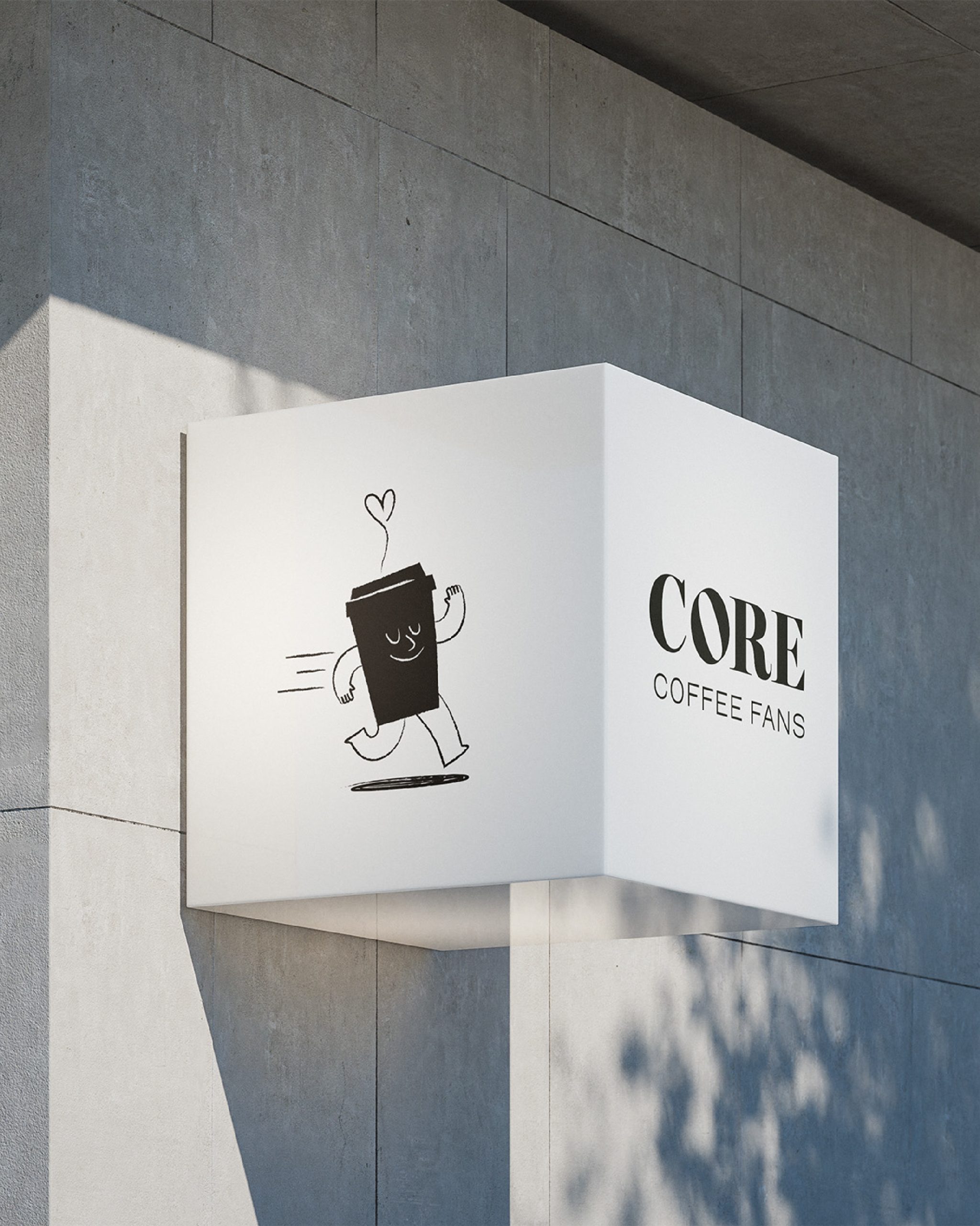Proyecto de identidad de marca para Core Coffee
